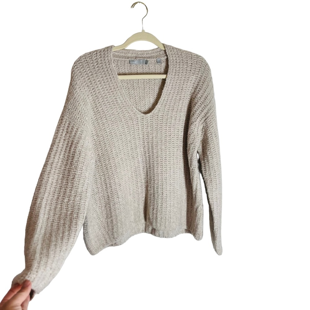 Vince chunky cream cashmere sweater